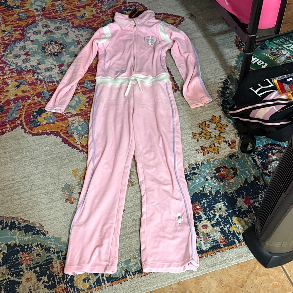 Rocawear Pink Jumpsuit with White Accents